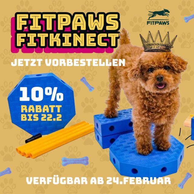 𝐌𝐞𝐡𝐫 𝐒𝐭𝐚𝐛𝐢𝐥𝐢𝐭𝐚̈𝐭. 𝐌𝐞𝐡𝐫 𝐊𝐨̈𝐫𝐩𝐞𝐫𝐠𝐞𝐟𝐮̈𝐡𝐥. 𝐌𝐞𝐡𝐫 𝐏𝐨𝐰𝐞𝐫. 🐾🔥

Der neue 𝐅𝐢𝐭𝐏𝐚𝐰𝐬 𝐅𝐢𝐭𝐊𝐢𝐧𝐞𝐜𝐭 ist kein gewöhnliches Trainingsgerät – sondern ein modulares System für Muskelaufbau, Beweglichkeit und bessere Propriozeption deines Hundes.
Ideal für Training, Ausgleich & Reha in jeder Lebensphase.

🚀 Verfügbar ab: 24.2
🔥 𝐉𝐞𝐭𝐳𝐭 𝐯𝐨𝐫𝐛𝐞𝐬𝐭𝐞𝐥𝐥𝐞𝐧 & 𝟏𝟎 % 𝐬𝐩𝐚𝐫𝐞𝐧
⏰ nur bis 22.2 Mitternacht

👉 Sicher dir dein Set über den Link im Shop und starte stärker in die neue Trainingssaison!
