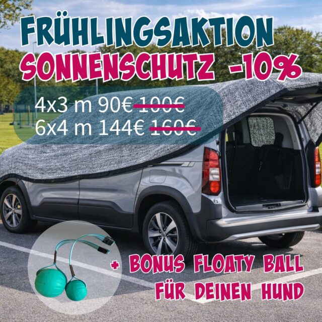 ☀️ 𝐖𝐚𝐫𝐦𝐞 𝐓𝐚𝐠𝐞 𝐬𝐢𝐧𝐝 𝐮𝐦𝐬 𝐄𝐜𝐤… 𝐛𝐢𝐬𝐭 𝐝𝐮 𝐫𝐞𝐚𝐝𝐲 𝐟𝐮̈𝐫 𝐝𝐢𝐞 𝐓𝐮𝐫𝐧𝐢𝐞𝐫𝐬𝐚𝐢𝐬𝐨𝐧?
Dein Auto wird zum Backofen – aber nicht mit uns.

Unsere 𝐏𝐮𝐩 𝐒𝐮𝐧 𝐒𝐡𝐚𝐝𝐞𝐬 sorgen für Schatten genau dort, wo du ihn brauchst – am Parkplatz, beim Training oder auf Turnieren.

✨ 𝐖𝐚𝐫𝐮𝐦 𝐬𝐢𝐞 𝐚𝐧𝐝𝐞𝐫𝐬 𝐬𝐢𝐧𝐝:
– keine Metallösen → 𝐤𝐞𝐢𝐧𝐞 𝐊𝐫𝐚𝐭𝐳𝐞𝐫 𝐢𝐦 𝐋𝐚𝐜𝐤
– robuste 𝐓𝐞𝐱𝐭𝐢𝐥𝐬𝐜𝐡𝐥𝐚𝐮𝐟𝐞𝐧
– 𝟖𝟓% 𝐀𝐥𝐮𝐦𝐢𝐧𝐞𝐭 → spürbar weniger Hitze im Auto
– leicht, kompakt & schnell montiert

🎁 𝐅𝐑𝐔̈𝐇𝐋𝐈𝐍𝐆𝐒𝐀𝐊𝐓𝐈𝐎𝐍:
👉 -10% auf alle Größen
👉 + 𝐆𝐫𝐚𝐭𝐢𝐬 𝐅𝐥𝐨𝐚𝐭𝐲 𝐁𝐚𝐥𝐥 für deinen Hund 🐶💦

💰 𝐃𝐞𝐢𝐧𝐞 𝐏𝐫𝐞𝐢𝐬𝐞:
• 4 × 3 m → 𝟗𝟎€ 𝐬𝐭𝐚𝐭𝐭 𝟏𝟎𝟎€
• 4 × 6 m → 𝟏𝟒𝟒€ 𝐬𝐭𝐚𝐭𝐭 𝟏𝟔𝟎€
Und das Beste: Dein Hund bekommt einen 𝐬𝐜𝐡𝐰𝐢𝐦𝐦𝐞𝐧𝐝𝐞𝐧 𝐁𝐚𝐥𝐥 für alle Wasserabenteuer dazu 🌊

⚠️ 𝐖𝐢𝐜𝐡𝐭𝐢𝐠: Im Sommer ist jedes Jahr die Nachfrage am größten und Lagerbestand knapp…
👉 also lieber jetzt sichern!

🔗 Link im Story und in Bio
.
havohravo | Sommer mit Hund | Sonnenschutz | Aluminet fürs Auto | Agility mit Hund | Sporthund
