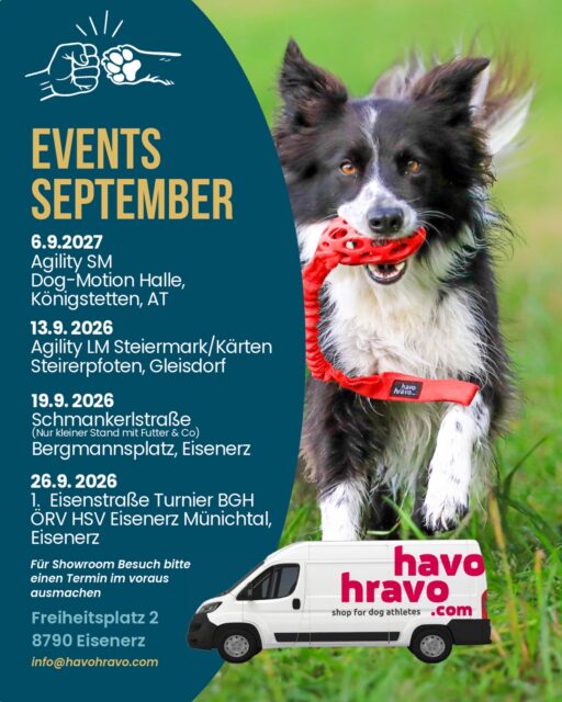 September wird wild😁💪🏼
Am welchen WE kommst du uns besuchen?
🌻😎🐕