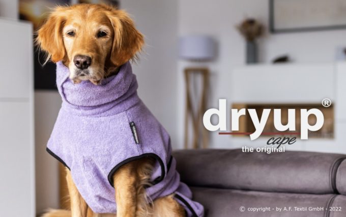 DryUp Cape - Hundebademantel Lavendel